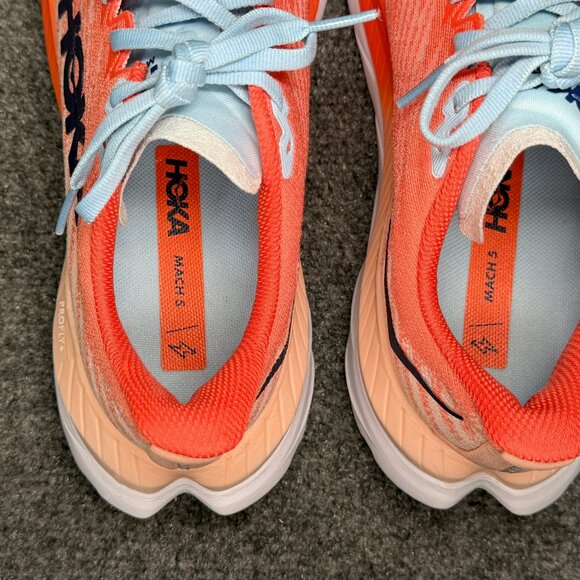 Hoka Mach 5 Running Shoes Women 8.5 Camellia Peach Athletic Run Training Sneaker - Picture 9 of 12